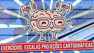 EXERCÍCIOS DE PROJEÇÕES E ESCALA CARTOGRÁFICA [upl. by Indyc206]