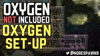 Oxygen Not Included Alpha  Oxygen Cooling amp Ventilation SetUp [upl. by Baptista]