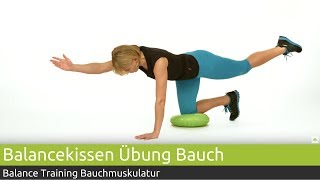 Balancekissen Training Bauch und Rumpfmuskulatur Vierfüßlerstand  PINOFIT [upl. by Kinchen]