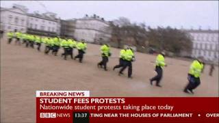 Police vs protesters Benny Hill style [upl. by Georgia]