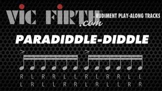 Paradiddlediddle Vic Firth Rudiment Playalong [upl. by Anesusa257]