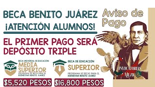 💥🔔 ¡PAGO TRIPLE ENERO🚨🎁 Primer DEPÓSITO Becas Benito Juárez 2024 YA ES OFICIAL Alumnos BECARIOS [upl. by Kirschner]