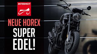 Die neuen Edelbikes Horex Neuheiten 2023 Regina EVO und Raw 99 LIVE auf der INTERMOT [upl. by Darice]