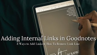 How To Add Clickable Tabs in Goodnotes  3 Ways to Add Internal Links  How to Remove Hyperlink Line [upl. by Ainessej]