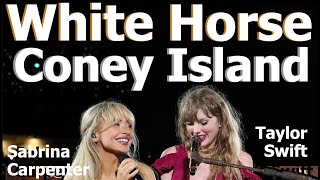 White Horse  Coney Island  Taylor Swift amp Sabrina Carpenter Surprise Song at ERAS TOUR SYDNEY N1 [upl. by Sivra]