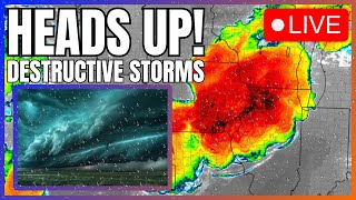 🔴BREAKING Destructive Storms Producing 85Mph Winds amp MULTIPLE Tornadoes ONGOING [upl. by Brinkema]