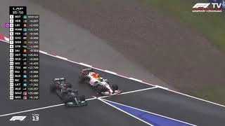 Christian Horner Reaction When Lewis Hamilton Pushed Sergio Perez Out  2021 Turkish GP [upl. by Nelo]