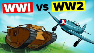 Deadliest Military Weapons of WWI vs WW2 Compared [upl. by Lasala]