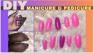 HOW TO MANICURE amp PEDICURE HOME amp GET SALON RESULTS  DIY  BEAUTY [upl. by Phia]