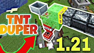 Minecraft 121  Working Unlimited Tnt Duper Glitch  Duplication Tutorial For BedrockJavaPe [upl. by Devonne]