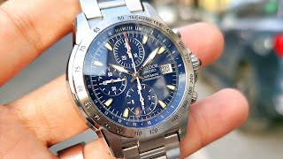 Khá Đẹp Seiko Credor Phoenix Chronograph Blue 40mm GCBP995  ICS Authentic [upl. by Yenitsed790]