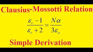 ClausiusMossotti RelationDielectricsApplied PhysicsNotes [upl. by Rock]