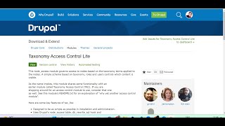 Handle node access with Taxonomy Access Control Lite taclite module in Drupal 9  D4Drupal [upl. by Atkins]