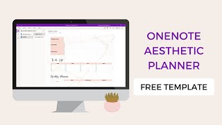 FREE Template How to Create Aesthetic Planner in OneNote [upl. by Delaney]