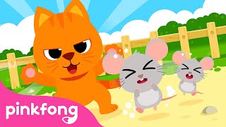 Meow The Cat Song  Farm amp Domestic Animals  Nursery Rhymes  Animal Songs  Pinkfong Songs [upl. by Grogan]