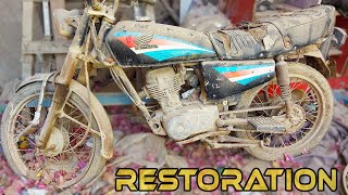 Full Restoration Motorcycle Honda CG125 Old ruined Bike Restoration [upl. by Lillith]