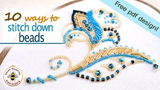 Intro to Bead Embroidery Tutorial [upl. by Kaitlyn]