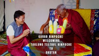 taklung tsetrul rinpoche received by garab rinpoche on a way to thimphu important video [upl. by Jayne]