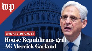 House Republicans grill AG Merrick Garland  920 FULL LIVE STREAM [upl. by Tempest]