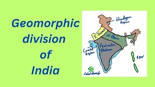 Geomorphic division of India upsc bpsc jpsc gk gs map geography [upl. by Nowahs]