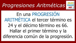 PROGRESIONES ARITMÉTICAS  Ejercicio 3 [upl. by Mano]