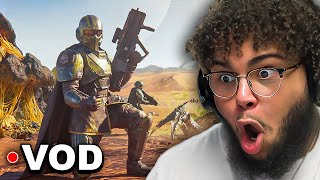 GRIZZY PLAYS HELLDIVERS 2 FOR THE FIRST TIME [upl. by Tanitansy]