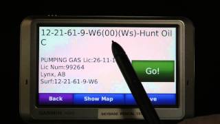 Garmin GPS l How to Find A Wellsite or LSD Using PatchMap Garmin 2012 and older [upl. by Eelloh866]