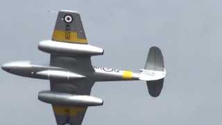 Gloster Meteor Solo Display  Luchtmachtdagen Volkel 14062013 [upl. by Anahsirk259]