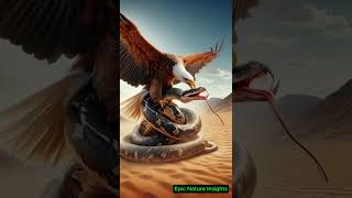 Python vs Eagle Desert Showdown youtubeshorts [upl. by Eedyak]