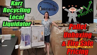 Local Liquidator Karz Recycling Pallet Unboxing amp Pricing for the fire Sale What Will I Profit [upl. by Eaj]