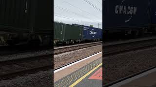 Freightliner 66572  Retford 140824 class66 freightliner retford station trains railway [upl. by Adnohsar795]