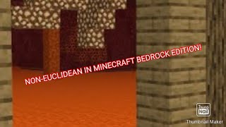 Tutorial  How To Make NonEuclidean Geometry In Minecraft Bedrock Edition [upl. by Kired152]