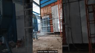 Sunframe Façade Dynamic Water Tightness Test  No leakage [upl. by Derwon218]