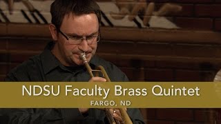 NDSU Faculty Brass Quintet quotGalliard Battagliaquot [upl. by Labana126]