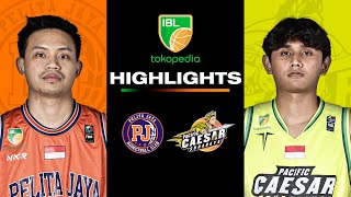 Highlight Pelita Jaya Jakarta vs Pacific Caesar Surabaya  Day 1 Week 4 IBL Tokopedia 2024 [upl. by Binny]