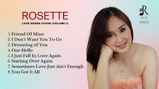 Love Songs Playlist Cover Song by Rosette Volume 2 [upl. by Hanimay]