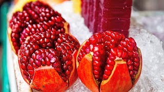 Fastest Way to Deseed a pomegranate anar  How to Cut and Open a pomegranate  1 Trick [upl. by Artkele783]