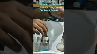 Biuret test of protein sample subscribe shorts viralshorts biochemical testPractical chemistry [upl. by Anidan]