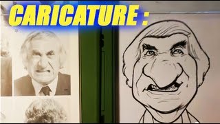 How to Draw a Caricature  Caricature Demonstration  Easy Pictures to Draw [upl. by Ahel]