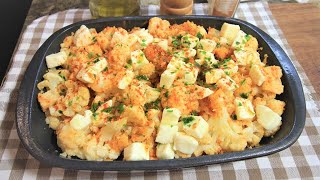 TU COME FAI I CAVOLFIORI SENZA BESCIAMELLA GRATINATI AL FORNO ricetta cavolfiori gratinati [upl. by Welsh]