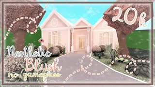 Bloxburg Build  Aesthetic Blush House no gamepass 20k [upl. by Ayhtnic247]