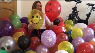 BLOWING UP 100 different themed balloons [upl. by Eceela]