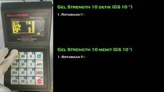 Pengujian Rheology Lumpur Pengeboran Gel Strength [upl. by Vogeley]