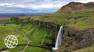 Seljalandsfoss Iceland Amazing Places 4K [upl. by Ronile]