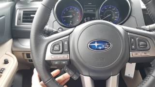 2017 Subaru Outback Dash Settings [upl. by Wanda925]