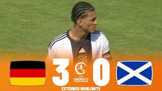 Germany vs Scotland  Highlights  U17 European Championship 23052023 [upl. by Evelina734]