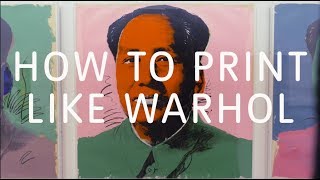 How to Print Like Warhol  Tate [upl. by Geer]