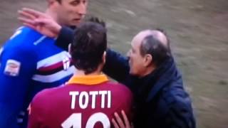 Totti vs Delio Rossi [upl. by Etnovaj402]