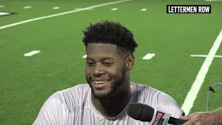 Malcolm Pridgeon Ohio State offensive lineman talks about his play  Sept 18 2018 [upl. by Atil280]