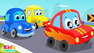 Car Race Song Little Red Car Kids Songs And Cartoons for Children by Kids Channel [upl. by Nedda103]